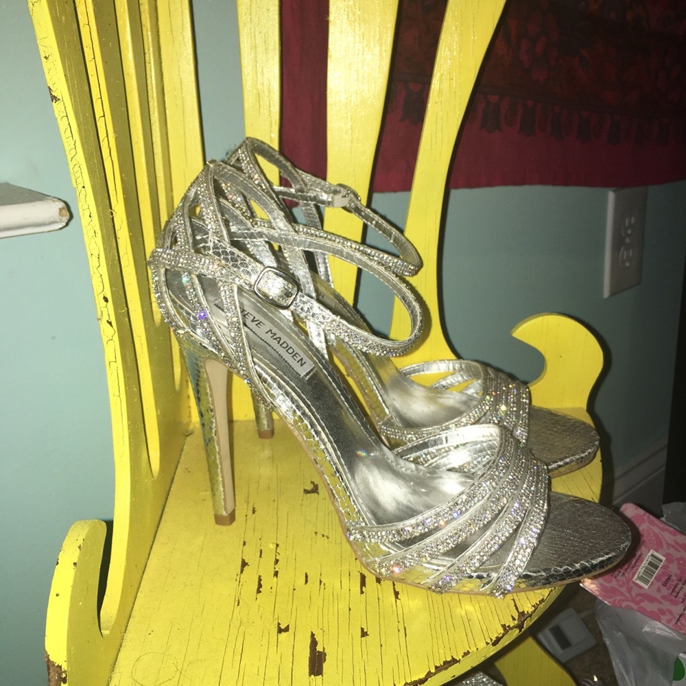 4 inch Silver Heels
